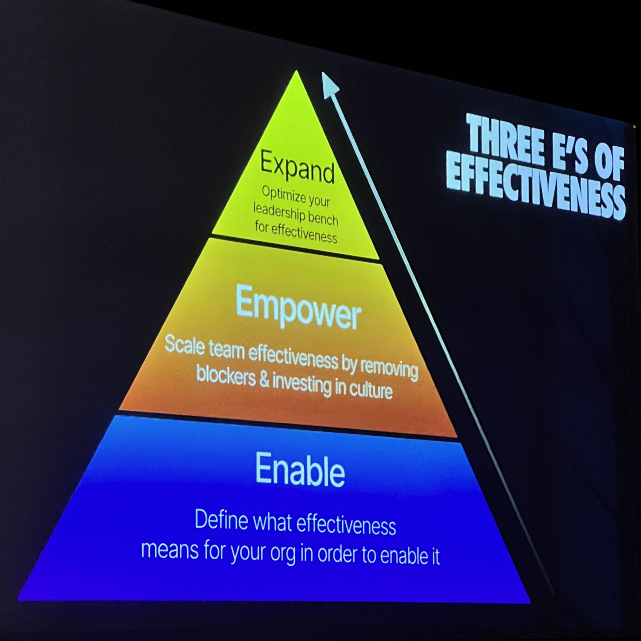 Three Es model of effectiveness